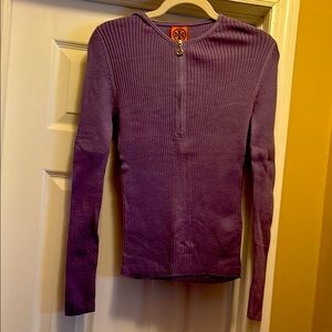 Gently used, TORY BURCH Lilac Ribbed Top 💜